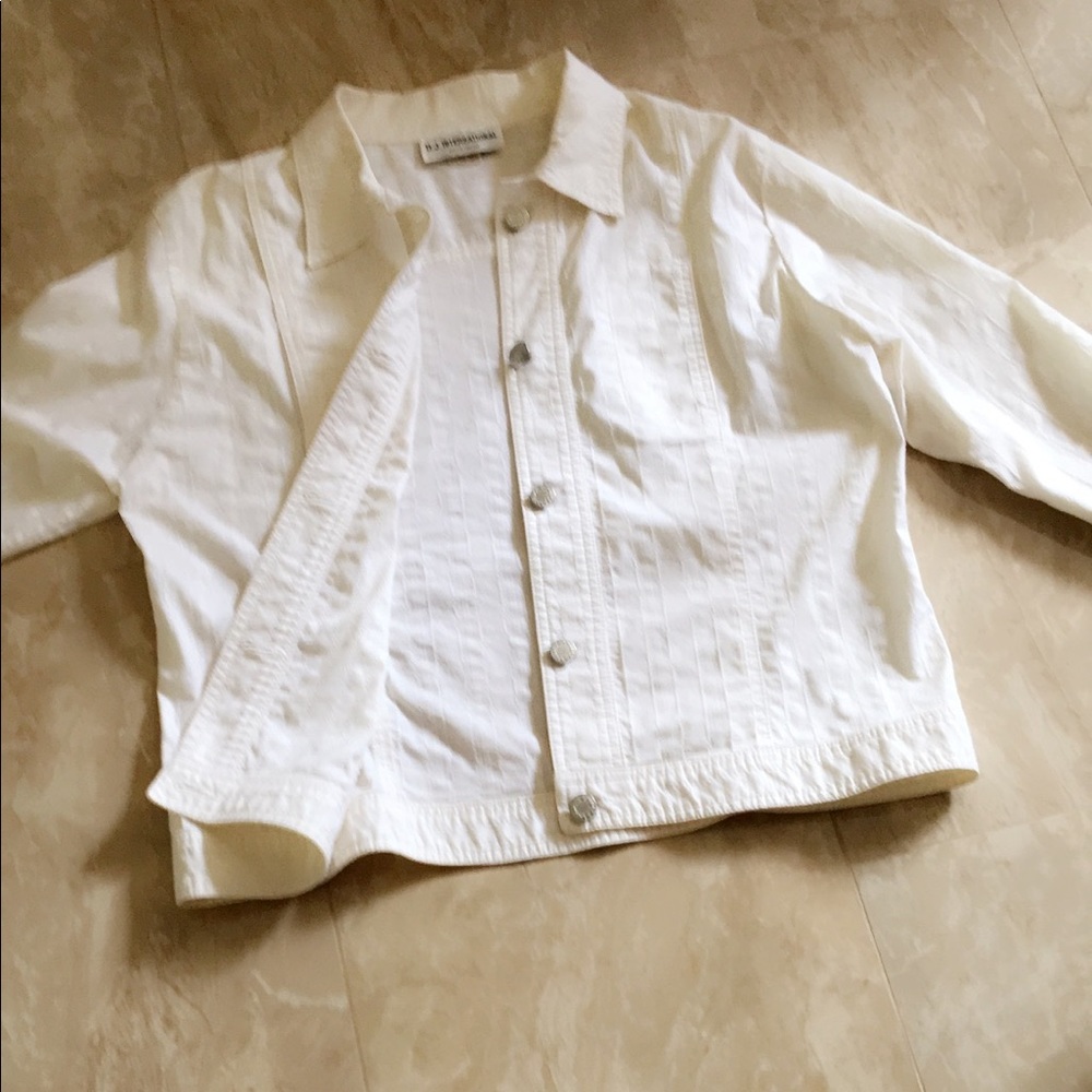 White denim lightweight jacket